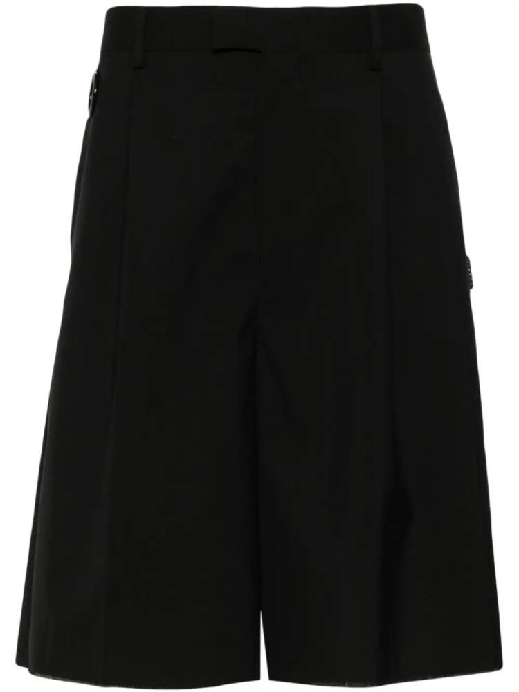 Undercover mid-rise wide-leg shorts - Black Cover