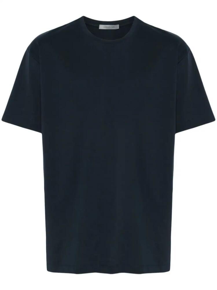 Corneliani logo-rubberised T-shirt - Blue Cover