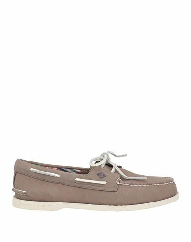 Sperry Man Loafers Dove grey Soft Leather Cover