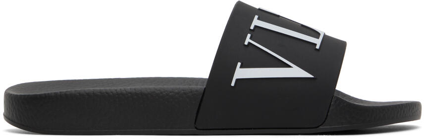 Valentino Garavani Black VLTN Slides Cover