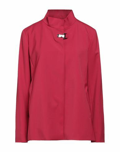 Cinzia Rocca Woman Blazer Brick red Polyester, Polyurethane Cover