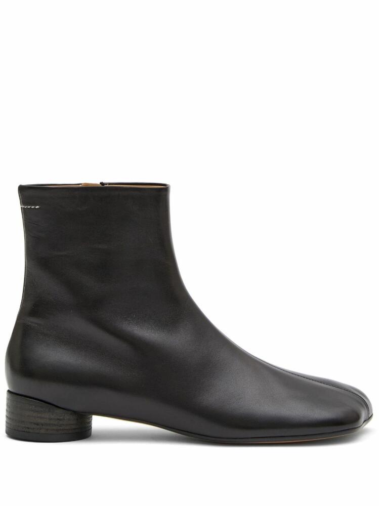 MM6 Maison Margiela Anatomic 35mm leather ankle boots - Black Cover