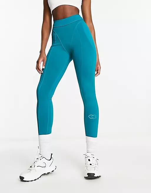 Reebok x Cardi B sculpt leggings in teal-Blue Cover