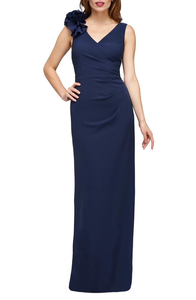 JS Collections Anais Sleeveless Column Gown in Deep Navy Cover