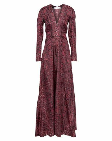 Victoria Beckham Woman Maxi dress Burgundy Silk Cover