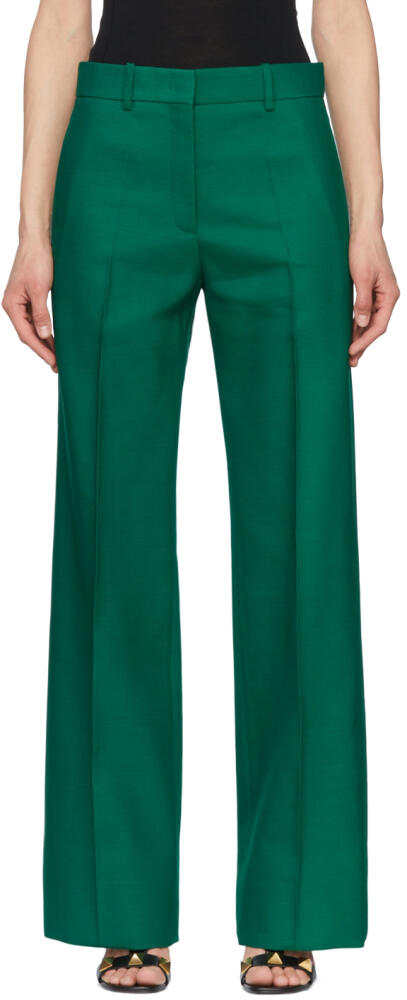 Valentino Green Wool Trousers Cover