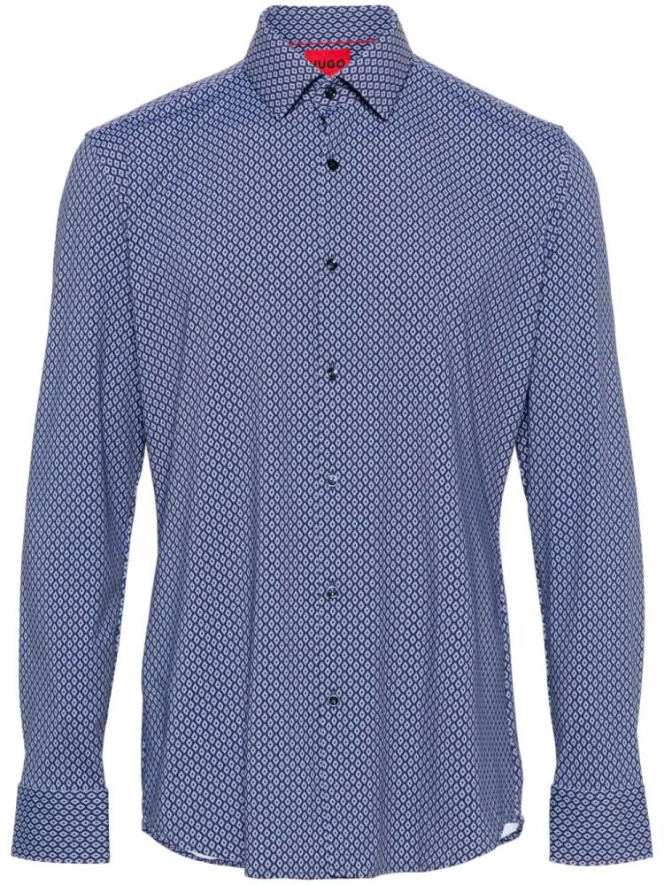 HUGO long-sleeve jersey shirt - Blue Cover