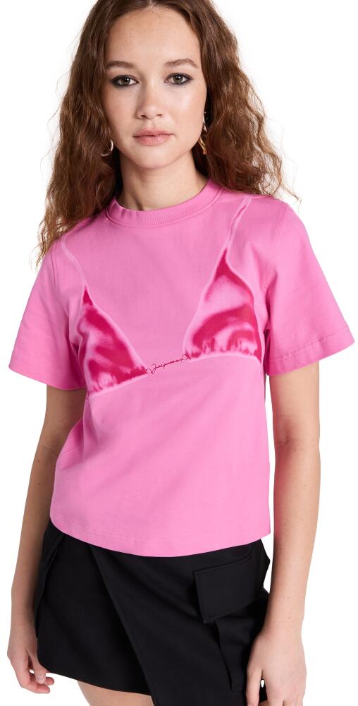 Jacquemus Le Bikini T-Shirt Print Wet Effect Pink Cover