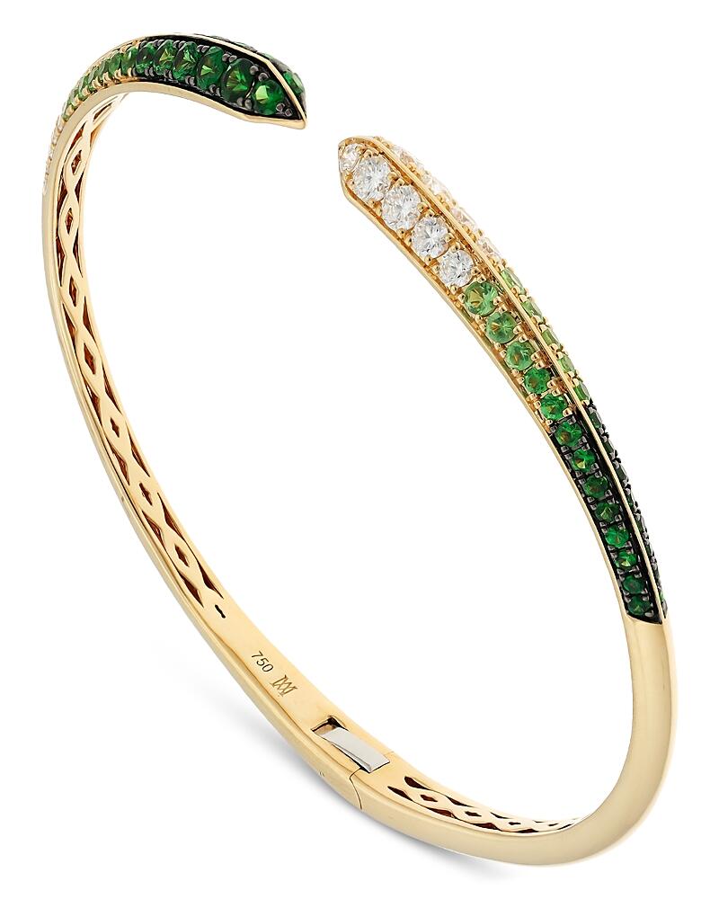 Alberto Milani 18K Yellow Gold Via Fiori Scuri Diamond & Green Tsavorite Kiss Cuff Bracelet - Exclusive, Italy Campaign Cover