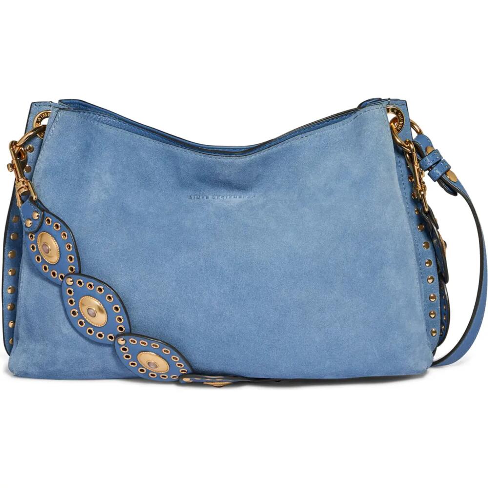 Aimee Kestenberg Roma Shoulder Bag in Elemental Blue Suede Cover