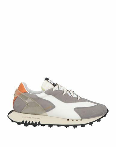 Run Of Man Sneakers White Textile fibers, Leather Cover