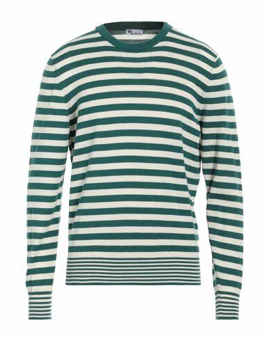 Doppiaa Man Sweater Emerald green Cotton Cover