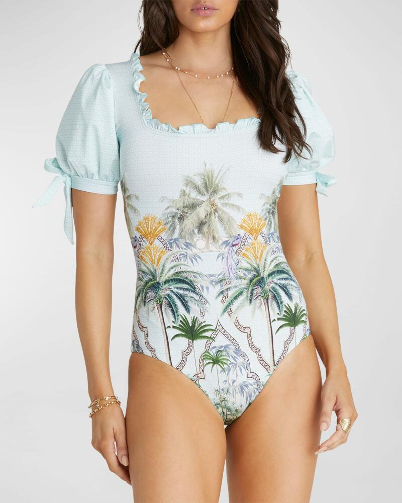 Aqua Blu Australia Palmilla Joanna One-Piece Swimsuit Cover