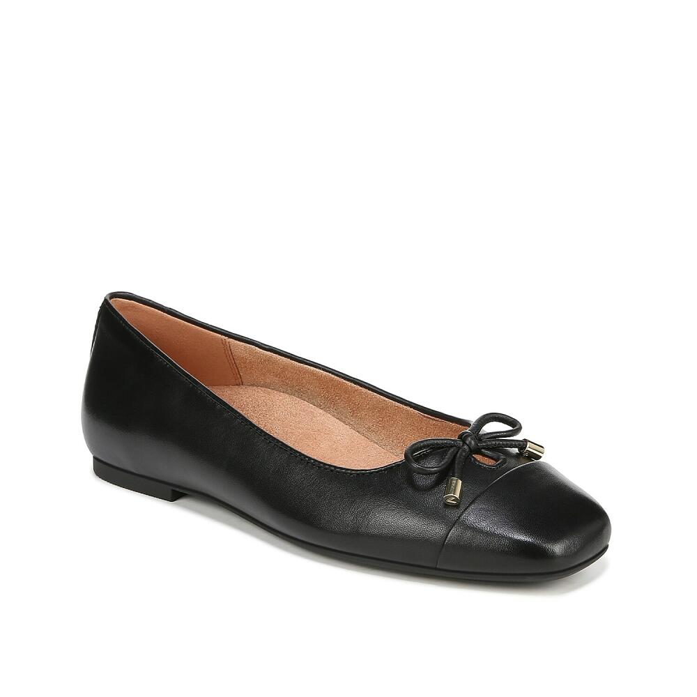 Vionic Klara Flat | Women's | Black Leather Cover