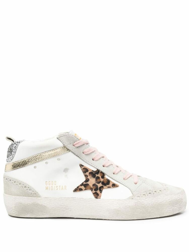 Golden Goose Mid-Star high-top sneakers - White Cover