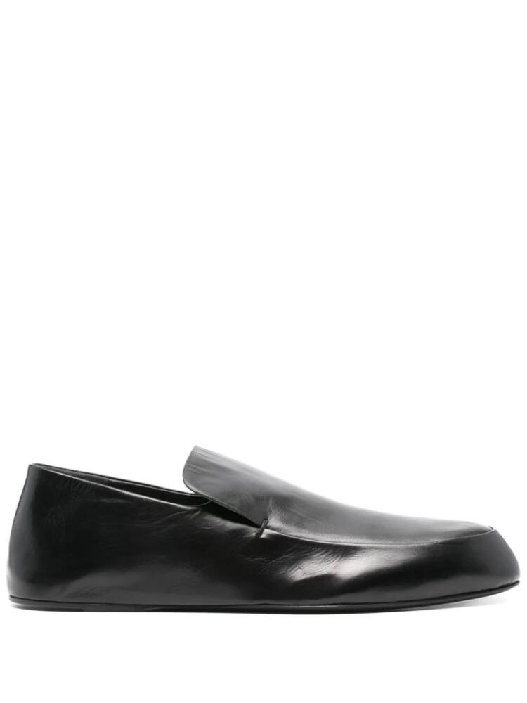 Jil Sander slip-on leather loafers - Black Cover