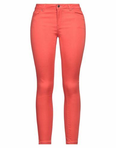 Silvian Heach Woman Jeans Coral Cotton, Polyester, Elastane Cover