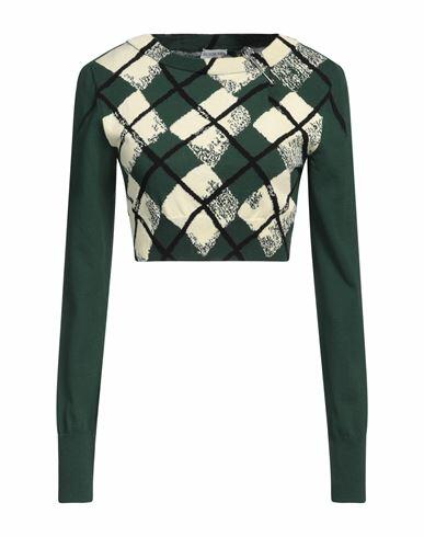 Burberry Woman Sweater Green Cotton Cover