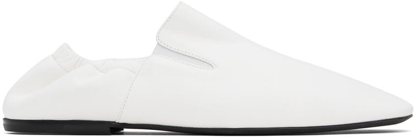 Dries Van Noten White Leather Loafers Cover