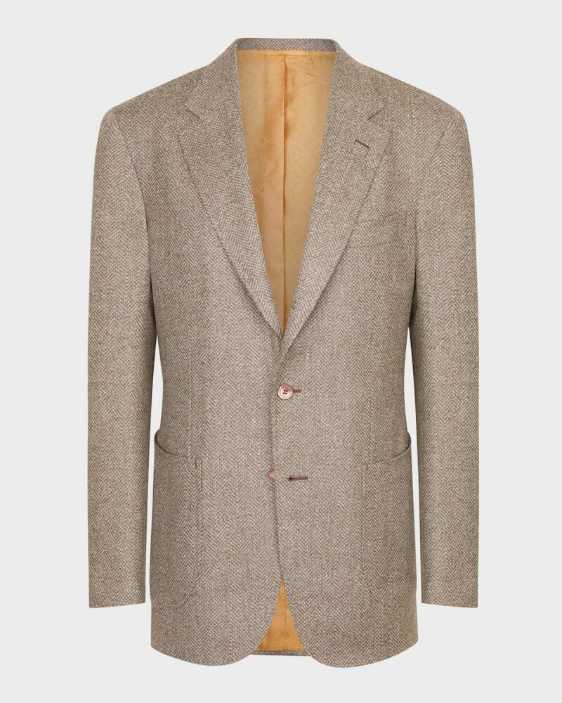 Stefano Ricci Men's Cashmere-Wool Two-Button Blazer Cover