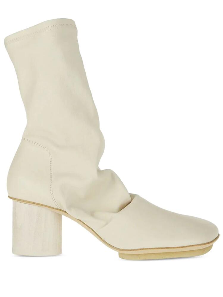 Uma Wang stretch leather boots - Neutrals Cover