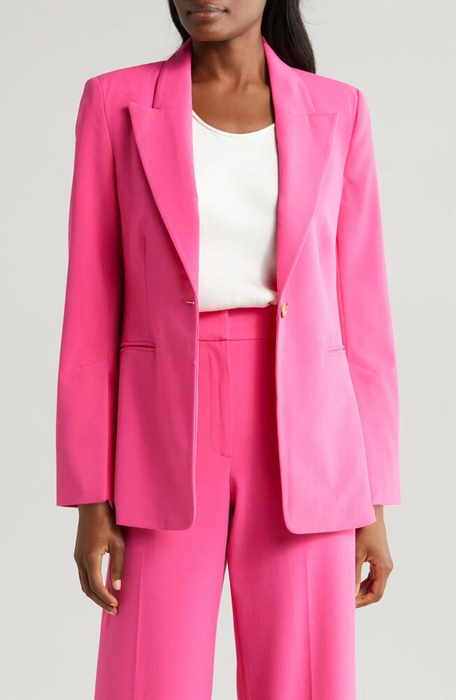 halogen(r) Split Sleeve Blazer in Magenta Pink Cover