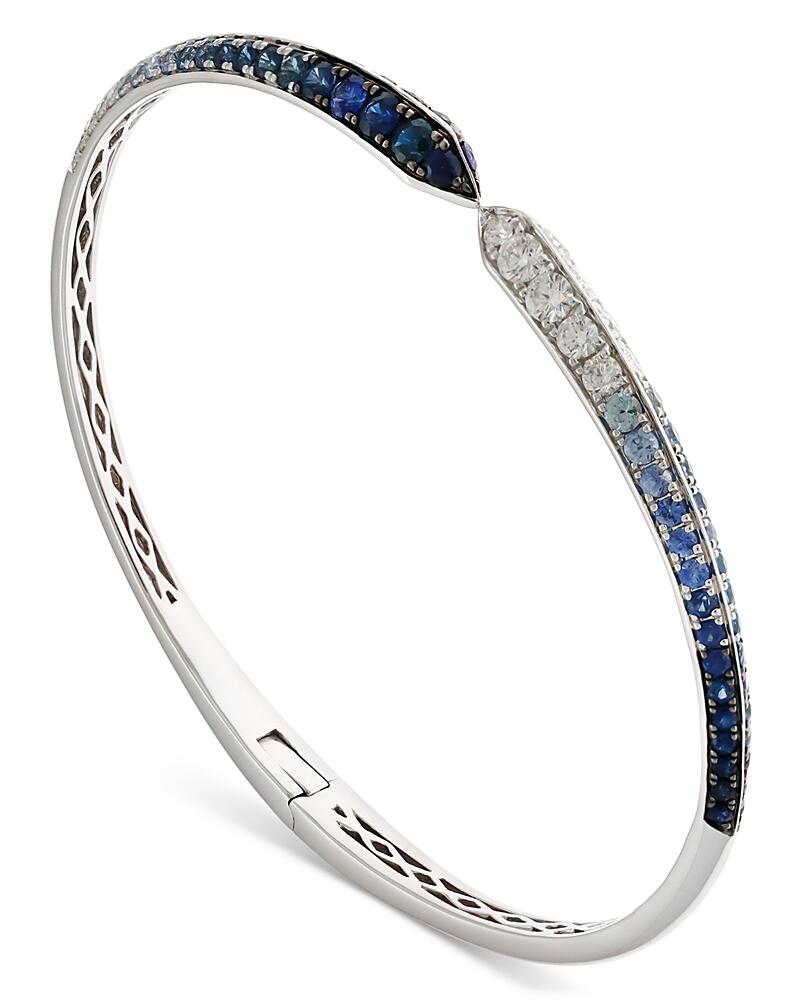 Alberto Milani 18K White Gold Via Fiori Scuri Diamond & Blue Sapphire Kiss Cuff Bracelet - Exclusive, Italy Campaign Cover