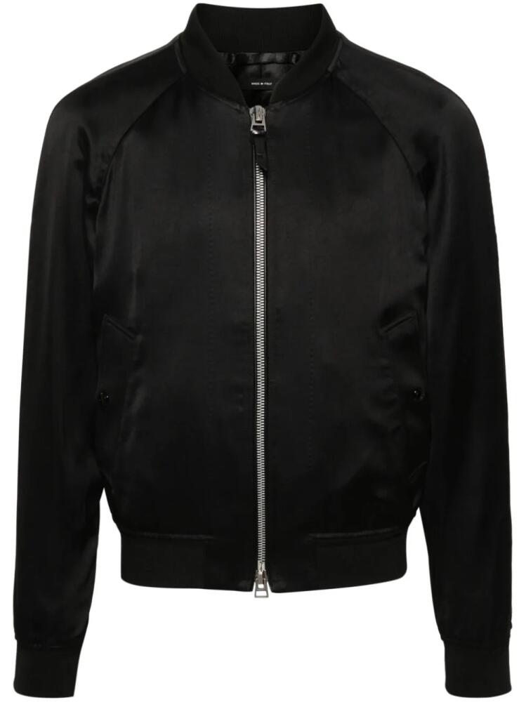 TOM FORD twill bomber jacket - Black Cover