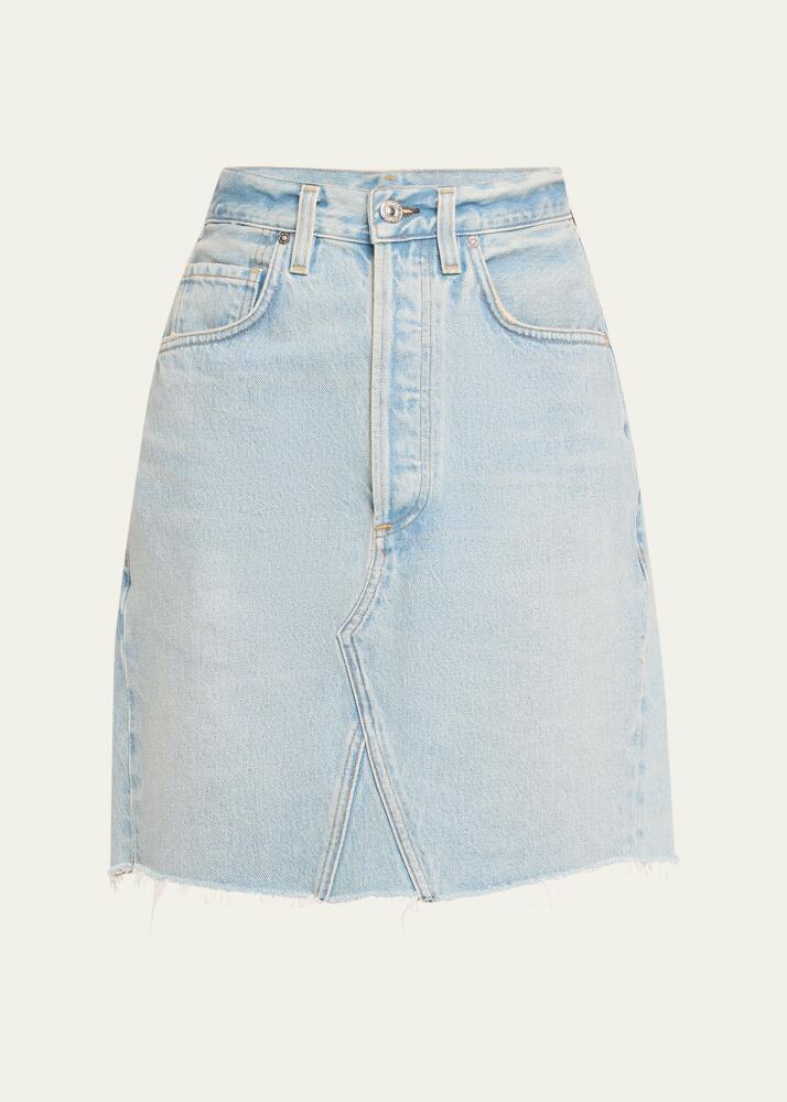 Citizens of Humanity Carolina Knee-Length Denim Skirt Cover