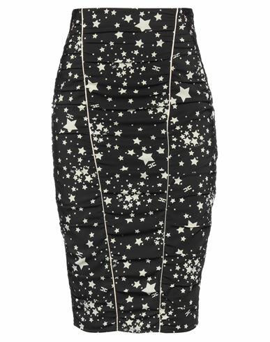 Elisabetta Franchi Woman Midi skirt Black Polyester, Elastane, Polyamide, Viscose Cover