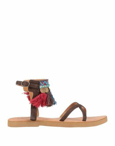 Coral Blue Woman Sandals Turquoise Soft Leather, Textile fibers Cover