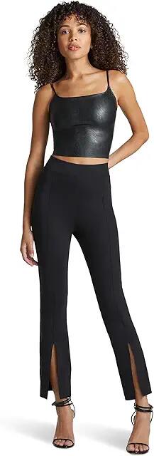 Commando Neo 7/8 Split Front Pant (Black) Women's Dress Pants Cover