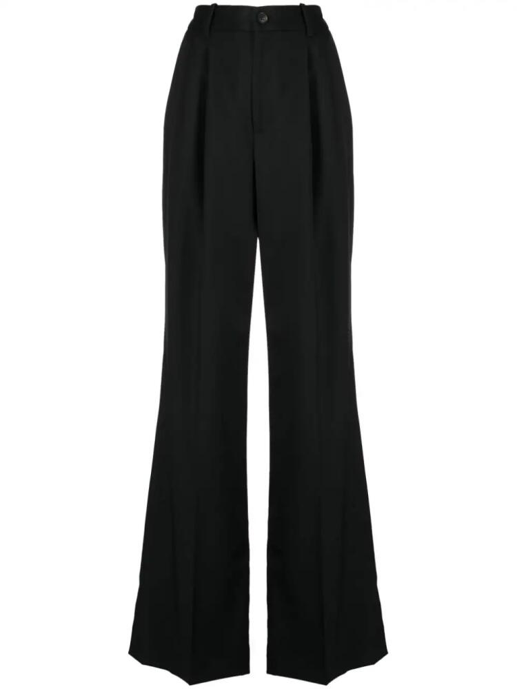 Nili Lotan Flavie box-pleat tailored trousers - Black Cover