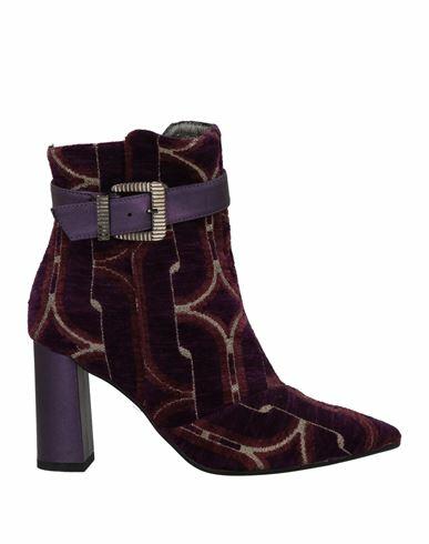 Paola Ferri Woman Ankle boots Purple Textile fibers Cover