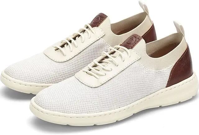 Born Marius (White/Dark Tan Knit) Men's Lace up casual Shoes Cover