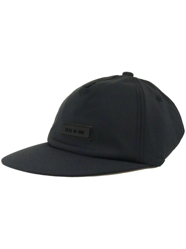 FEAR OF GOD ESSENTIALS logo-appliqué flat-peak cap - Black Cover