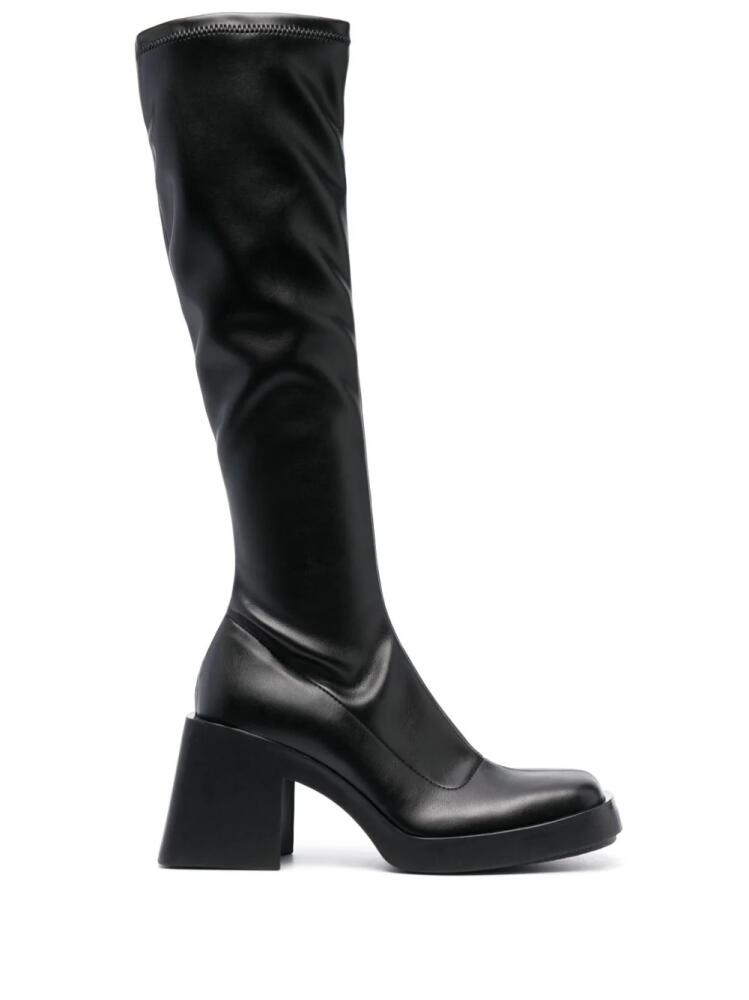 Justine Clenquet Chloe square-toe 80mm boots - Black Cover