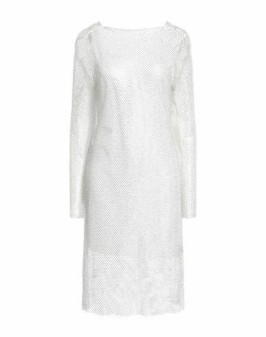 Max Mara Woman Mini dress White Polyester, Elastane Cover