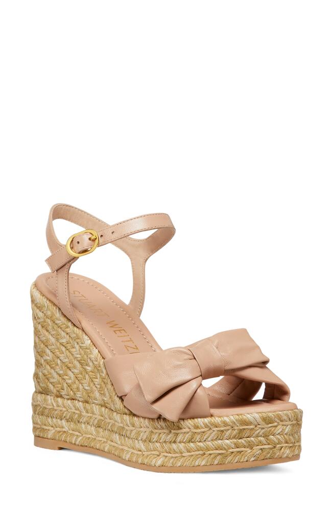 Stuart Weitzman Sofia Espadrille Wedge in Adobe Cover