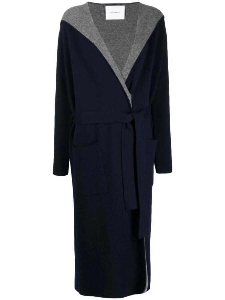 Lisa Yang Aiden cashmere hooded coat - Blue Cover