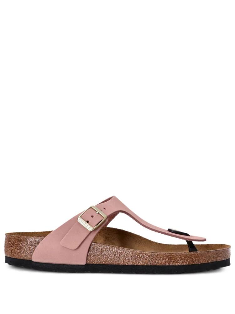 Birkenstock Gizeh leather flip flops - Pink Cover