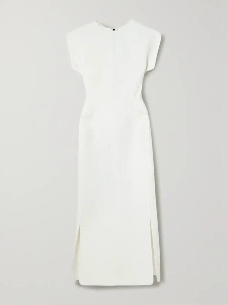 Maticevski - Zephyr Paneled Crepe Maxi Dress - White Cover