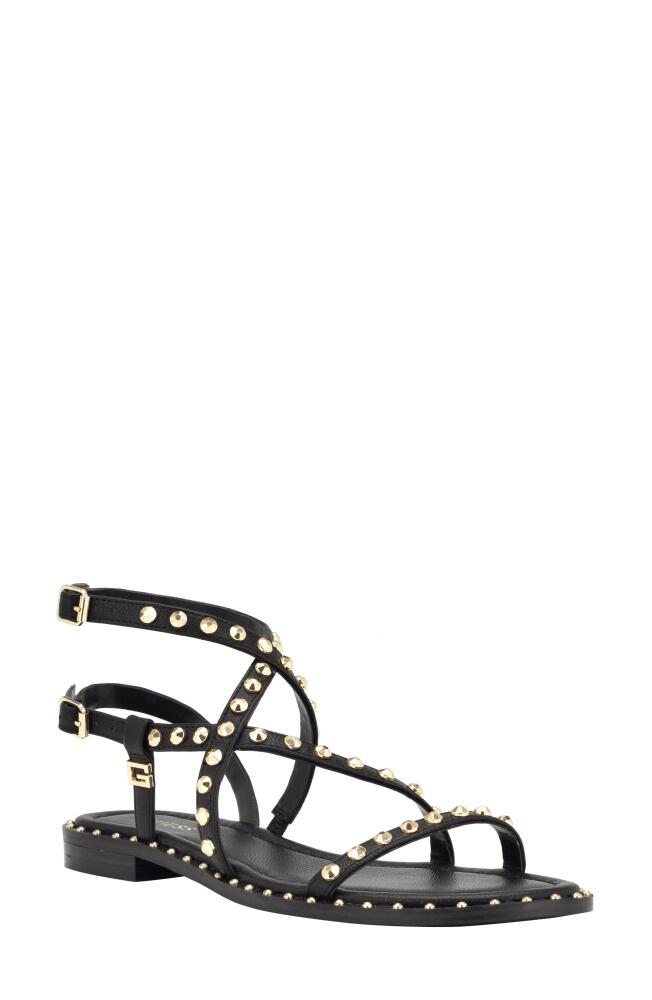 GUESS Yamara Studded Gladiator Sandal in Black 001 Cover