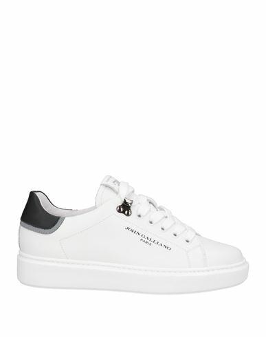 John Galliano Woman Sneakers White Calfskin Cover