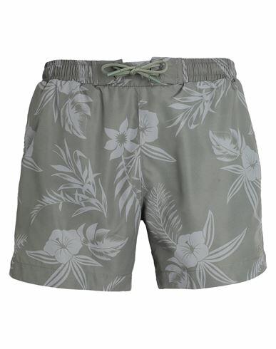 Boss Man Swim trunks Sage green Recycled polyester Cover