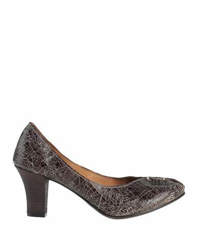 Preventi Woman Pumps Dark brown Leather Cover