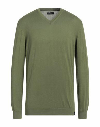 North Sails Man Sweater Military green Cotton Cover