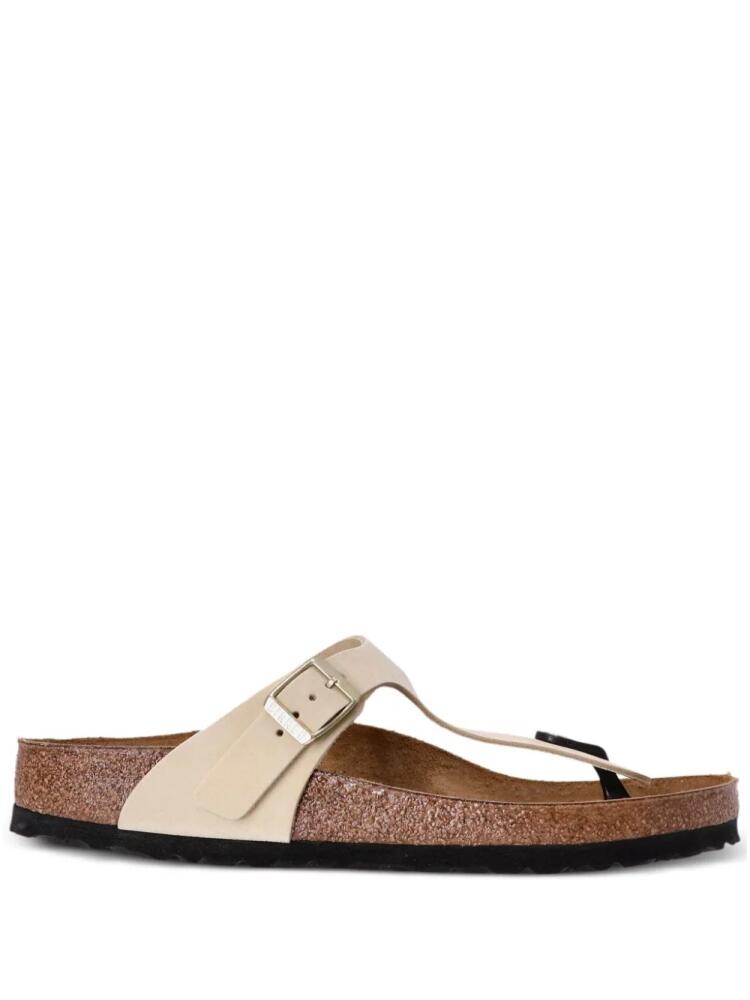 Birkenstock Gizeh leather flip flops - Neutrals Cover