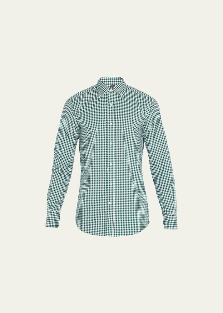 Bergdorf Goodman Men's Check-Print Sport Shirt Cover