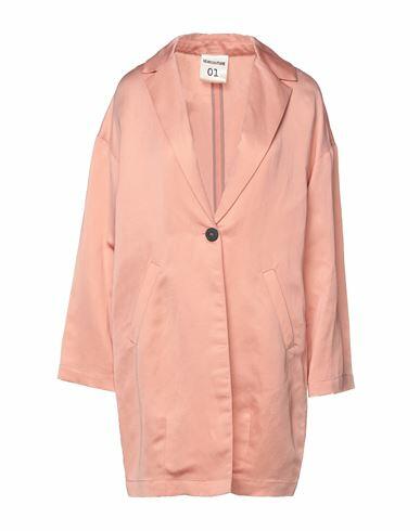 Semicouture Woman Overcoat & Trench Coat Blush Viscose, Linen, Acetate Cover